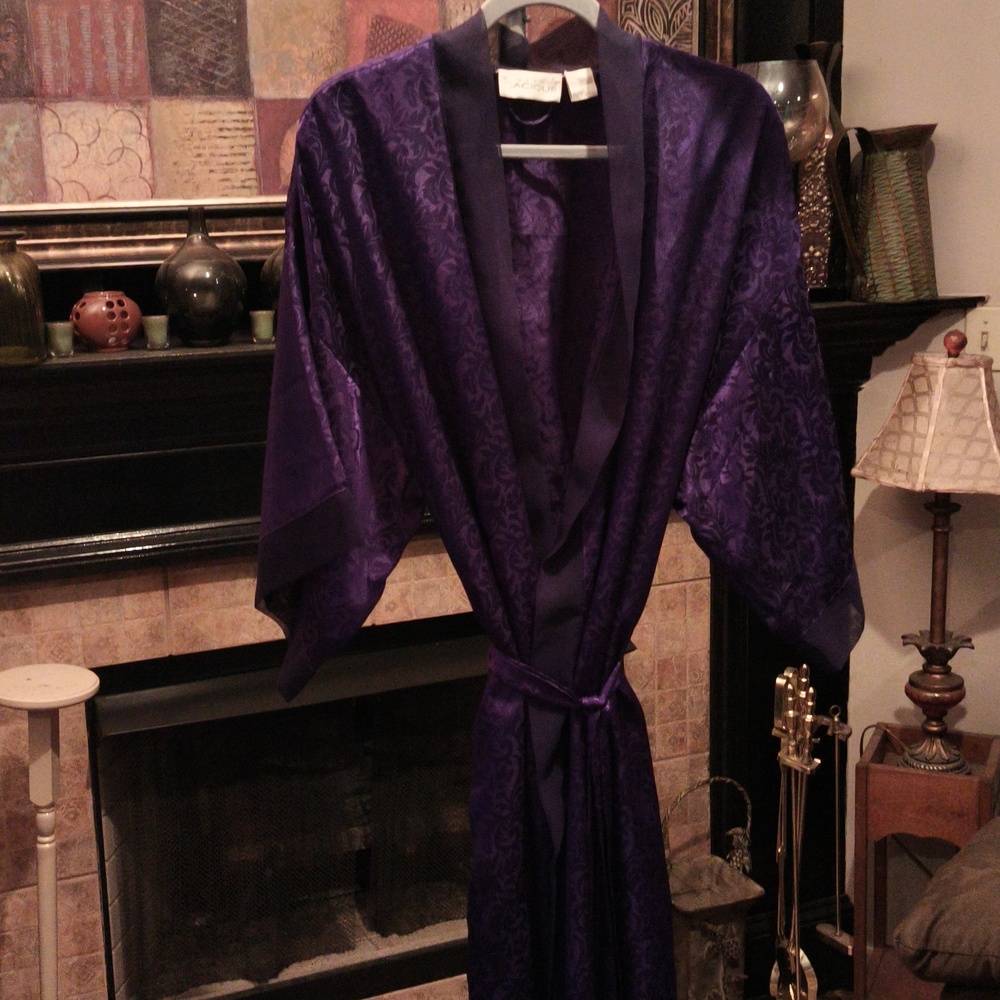 FINAL PRICE Cacique Purple Lingerie With Black Trim Size Large - Picture 4 of 15